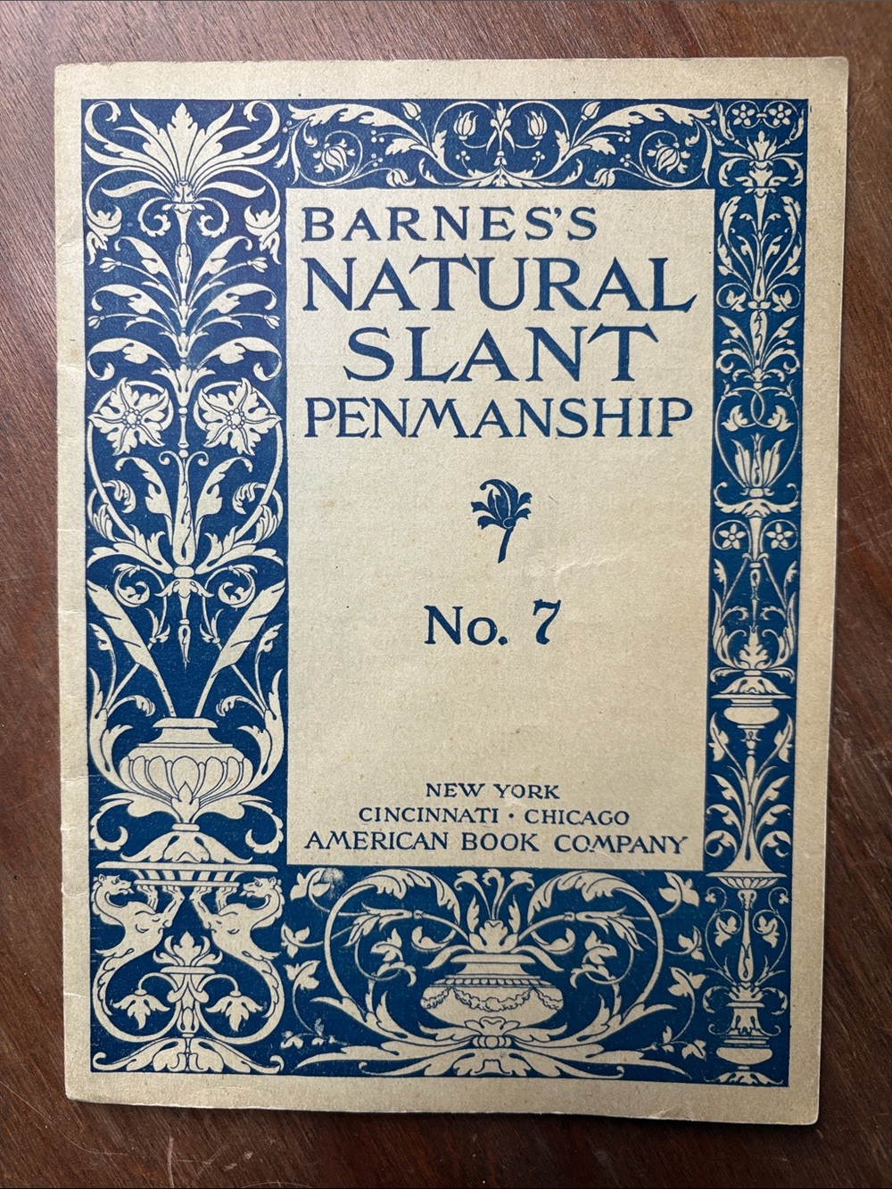 Barnes's Natural Slant Penmanship No. 7 -